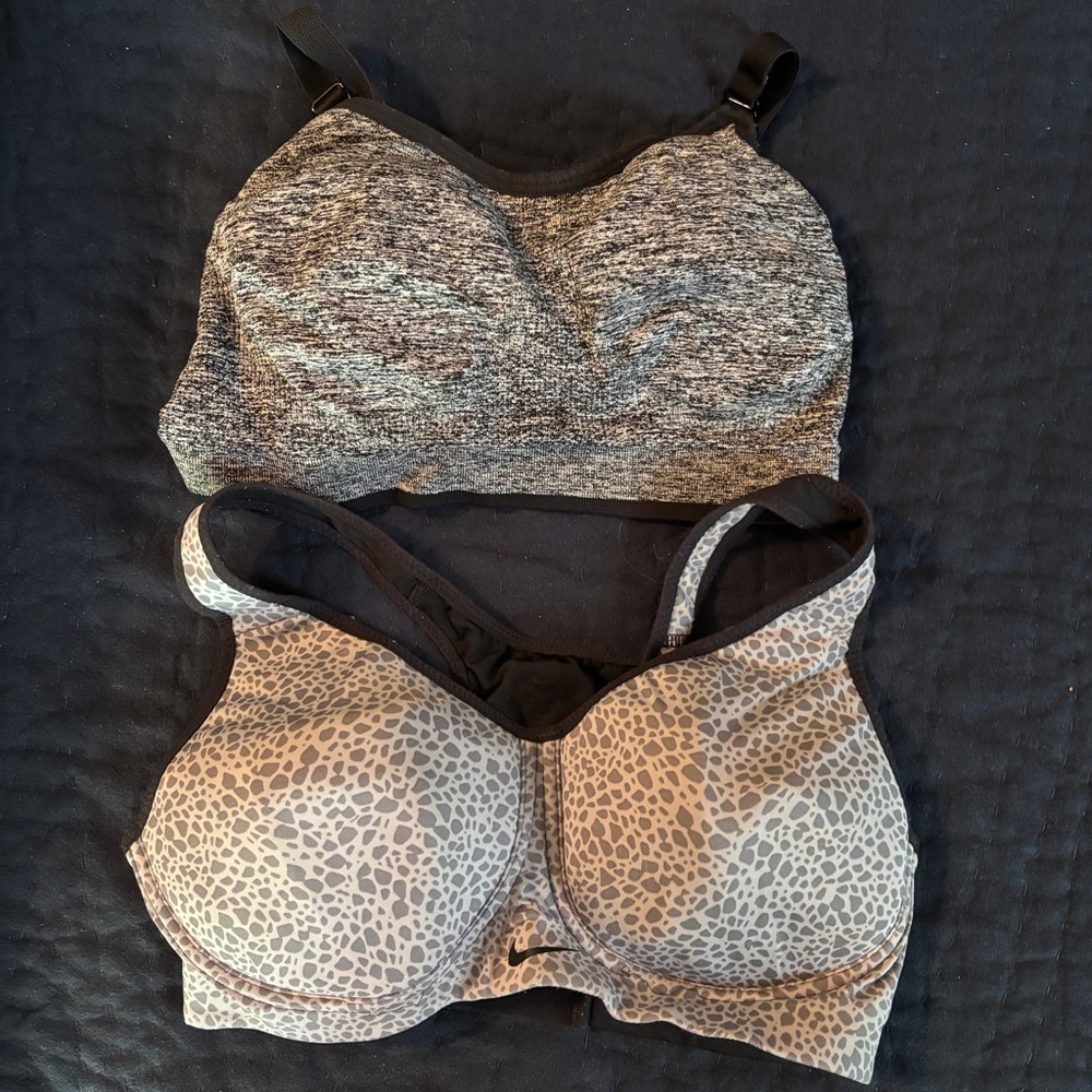 Nike Sports Bra Bundle Grey | small, 32D
